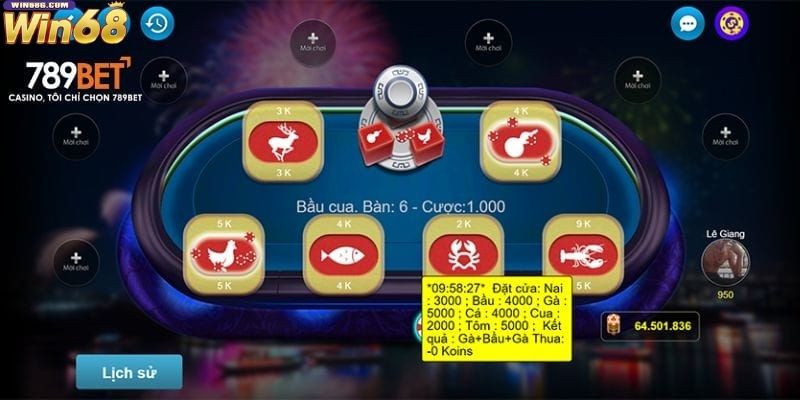 Các nguyên tắc cơ bản trong việc đặt cược trong trò chơi Bầu cua Win68